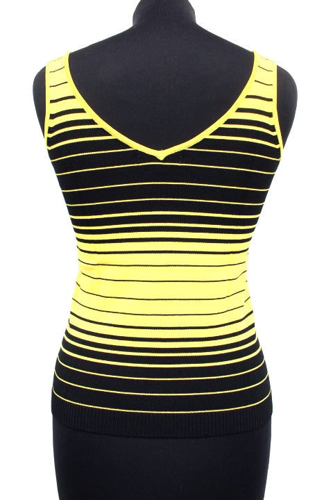 Top bicolore en laine et coton MISIS taille ML