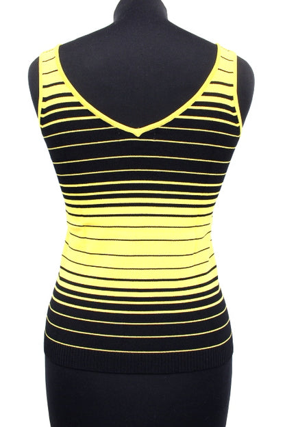 Top bicolore en laine et coton MISIS taille ML