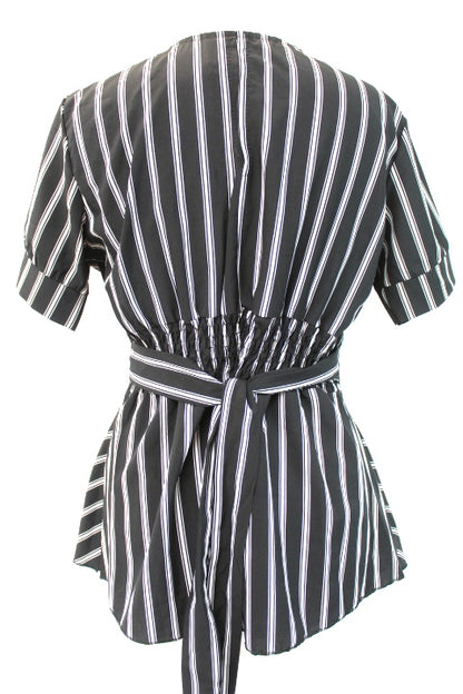 Top cache-cœur à rayures NEW COLLECTION taille 40