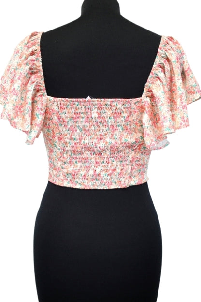 Top cintré et smocké ZARA taille M - Vêtement de seconde main - Friperie en ligne