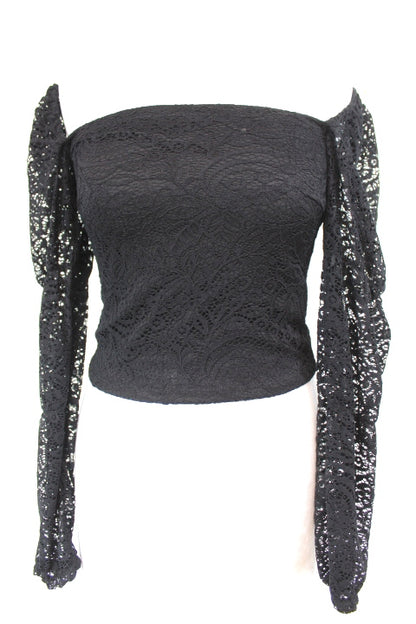 Top court avec dentelle Jennyfer taille XS NEUF - friperie femmes, vêtements d'occasion, seconde main