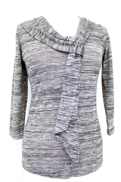 Top fantaisie manches longues Cache Cache taille 36 - friperie femmes, vêtements d'occasion, seconde main
