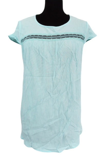 Top fluide à dentelle et petit nœud Grain de Malice taille 42-44 - friperie femmes, vêtements d'occasion, seconde main