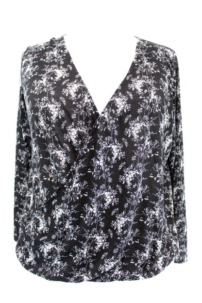 Top fluide cache-cœur H&M taille L - friperie femmes, vêtements d'occasion, seconde main