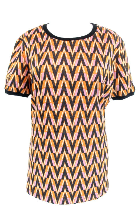 Top imprimé bariolé Promod taille 42 - friperie femmes, vêtements d'occasion, seconde main