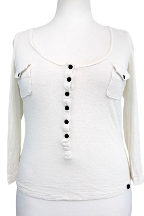 Top léger à poches et boutons IKKS taille 40 - friperie femmes, vêtements d'occasion, seconde main