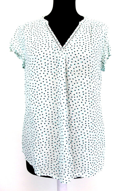 Top manches courtes et col V Camaïeu taille L - friperie femmes, vêtements d'occasion, seconde main