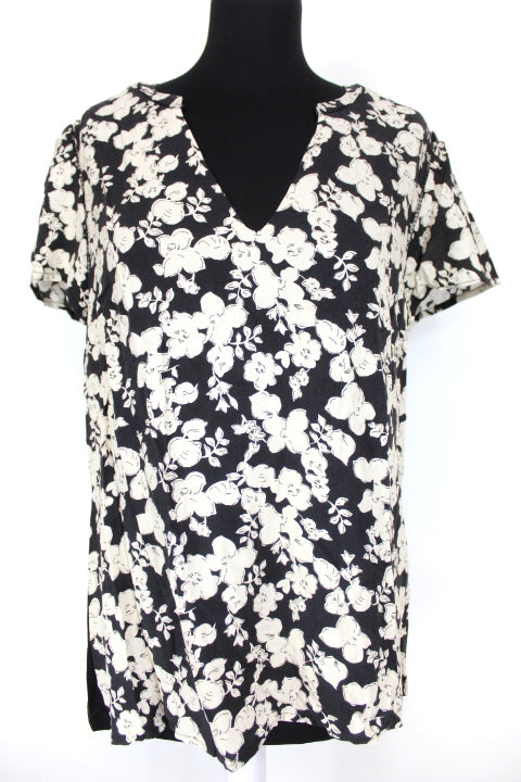 Top motif fleurs Etam Taille 40-friperie occasion seconde main