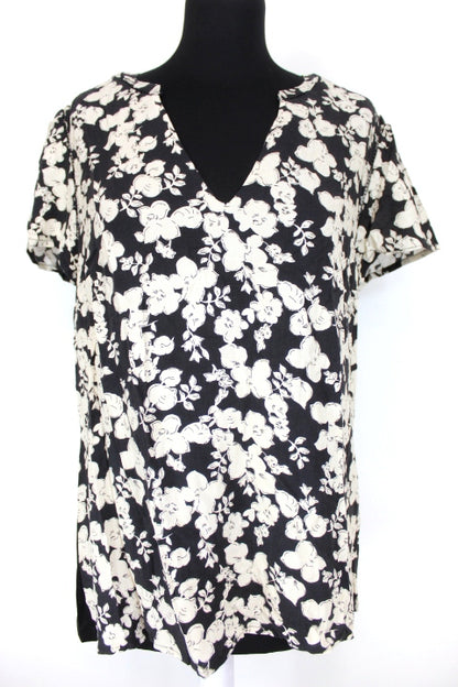 Top motif fleurs Etam Taille 40-friperie occasion seconde main