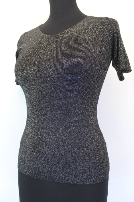 Top noir argenté Molly Bracken taille unique