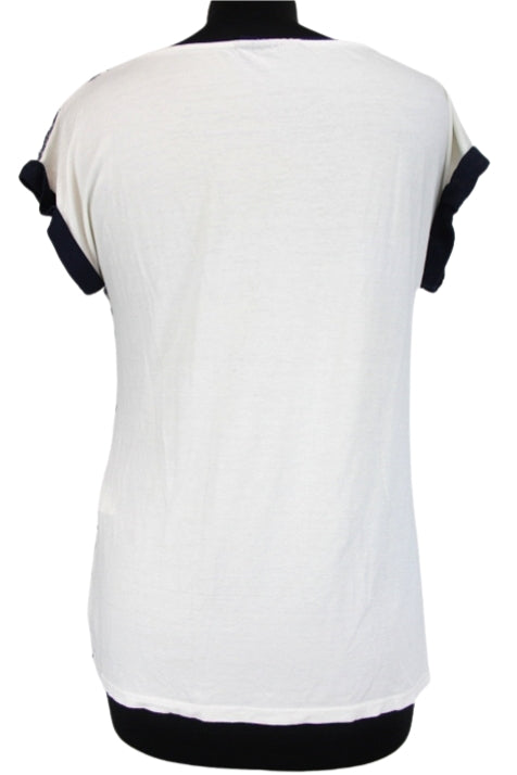 Top rayures et dentelle Hublot taille S