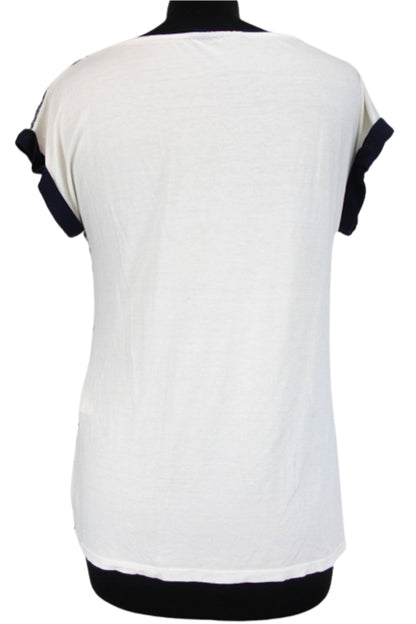 Top rayures et dentelle Hublot taille S