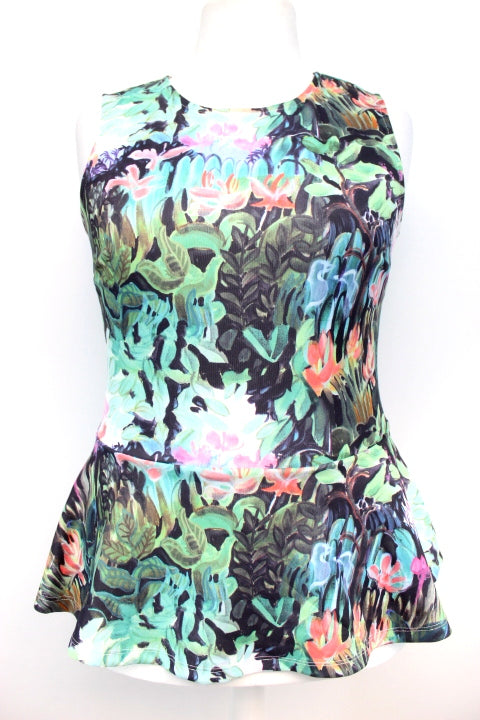 Top sans manches à couleurs vives H&M taille L - friperie femmes, vêtements d'occasion, seconde main