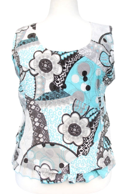 Top sans manches bariolé Niki taille 48 - friperie femmes, vêtements d'occasion, seconde main
