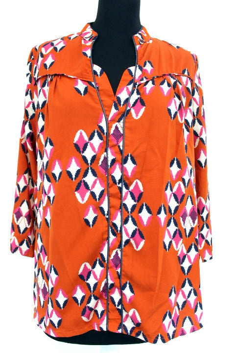 Tunique à motifs OPULLENCE taille 1 - seconde main - friperie