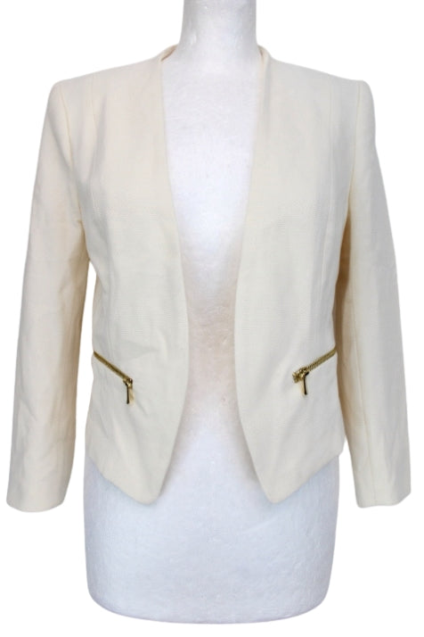Veste avec zip dorsal fantaisie H&M taille 36 - friperie femmes, vêtements d'occasion, seconde main