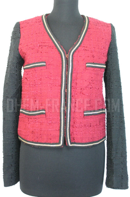 MANGO Veste chainettes dorées taille 36