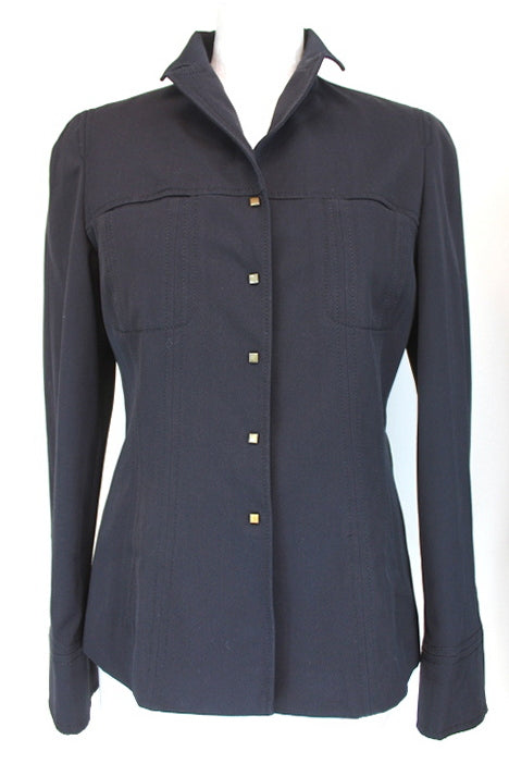 Veste contemporaine noire Alain Manoukian taille 36 - friperie occasion seconde main