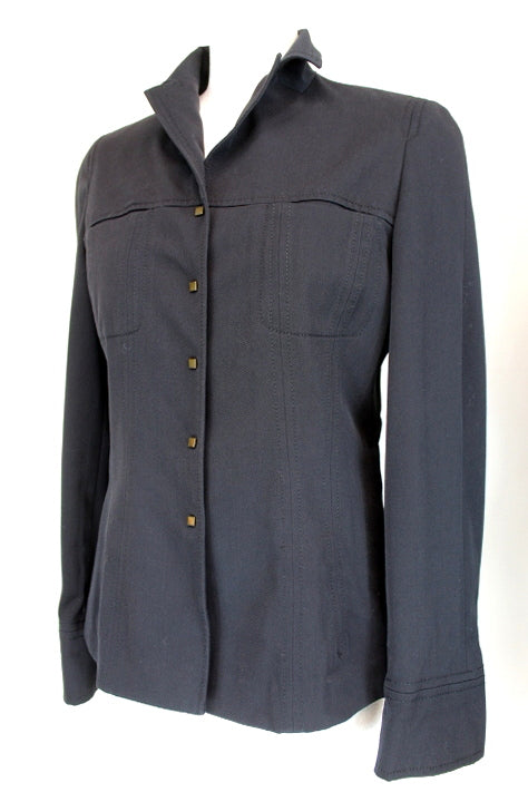 Veste contemporaine noire Alain Manoukian taille 36