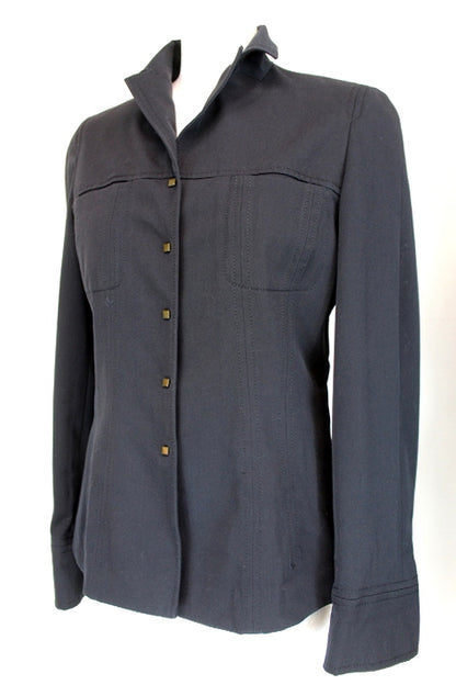 Veste contemporaine noire Alain Manoukian taille 36