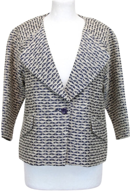 Veste doublée manches trois quarts See U Soon taille 34 - friperie femmes, vêtements d'occasion, seconde main