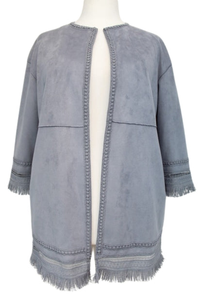 Veste élégante - Broderies et franges - Poches avant - ZARA - Taille XS - Friperie - Seconde main