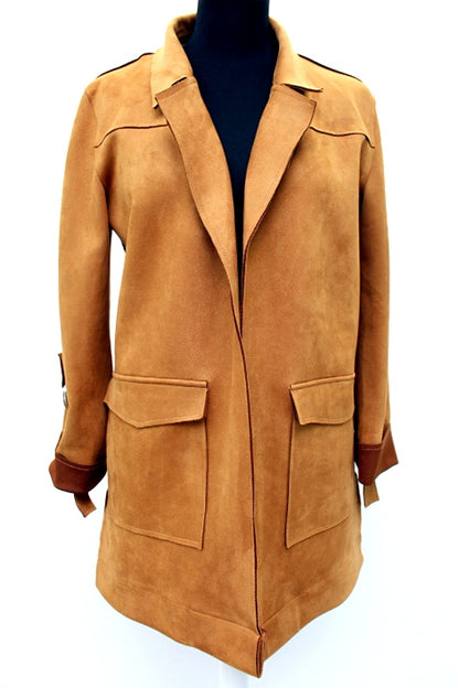 Veste en suédine JENNYFER taille S - seconde main - friperie