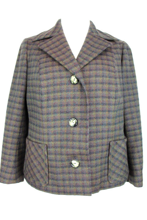 Veste en tweed couture Madeleine Reculé taille 42 - fripe - occasion - sexonde main