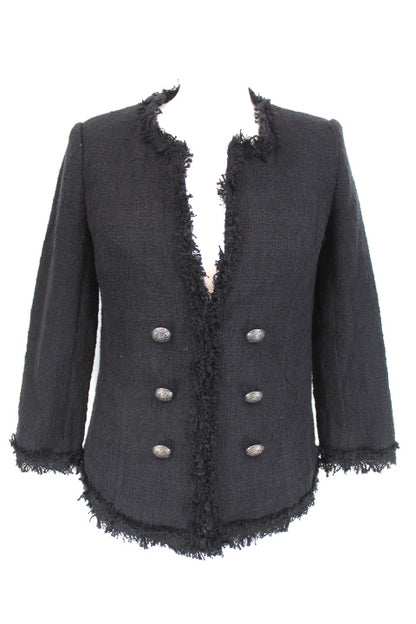 Veste habillée avec petites franges Votre Mode taille 36 - friperie femmes, vêtements d'occasion, seconde main