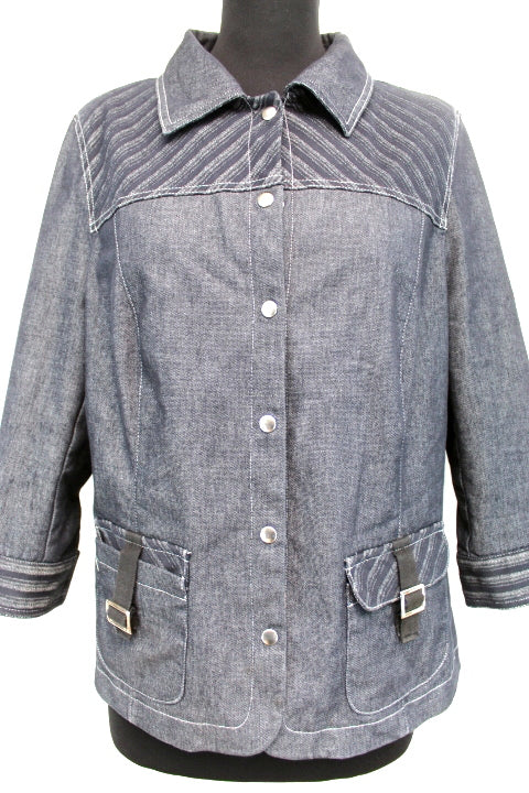 Veste légère avec poches et boutons Lewinger taille 42 - friperie femmes, vêtements d'occasion, seconde main