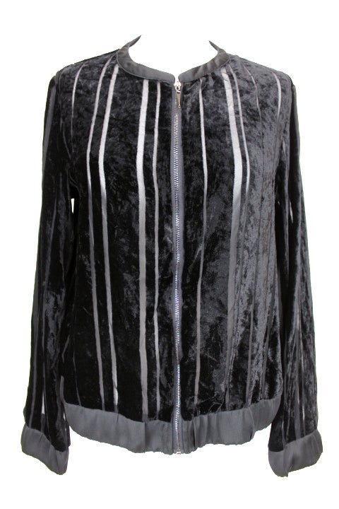 Veste légère et élégante - Rayures en voilage transparent - Viva Couture - Taille 38 - Friperie - Seconde main