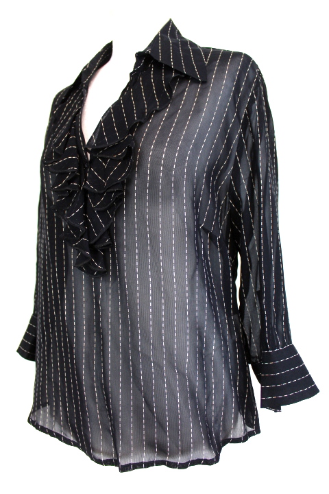 Blouse col à volant Camaïeu taille 42