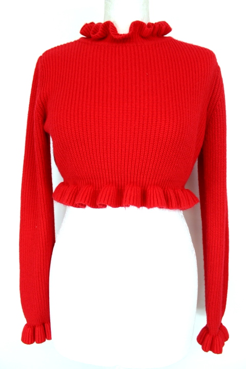 Shein pull rouge hot sale