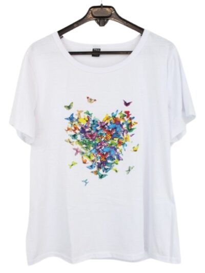 Tee shirt motif papillons SHEIN taille 44 Orléans - Occasion - Friperie en ligne