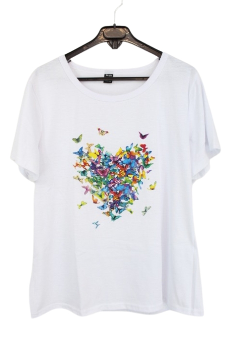 Tee shirt motif papillons SHEIN taille 44 Orléans - Occasion - Friperie en ligne