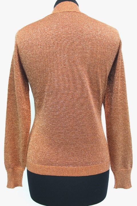 Pull en soie brillant Rose Nacré taille 36