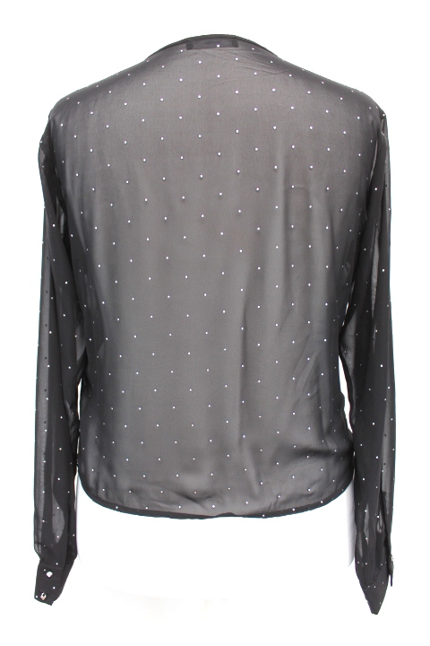 Top transparent avec décorations argentées - DIESEL Taille 48 - Vêtement de seconde main - Friperie en ligne