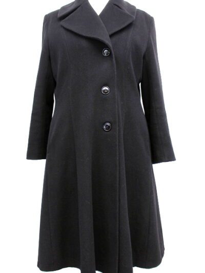 Manteau laine et cachemire avec poches UN JOUR AILLEURS taille 50 - Vêtement de seconde main - Friperie en ligne