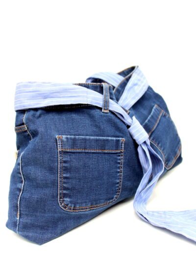 Sac à main jeans avec ceinture cravate Orléans - occasion - Friperie en ligne