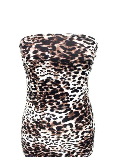Bustier ajusté imprimé léopard H&M taille S neuf - Vêtement de seconde main - Friperie en ligne