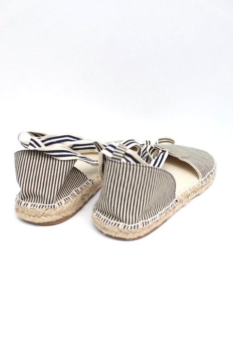 Espadrilles rayées à lanières KIABI pointure 40 neuves - Accessoire de seconde main - Friperie en ligne