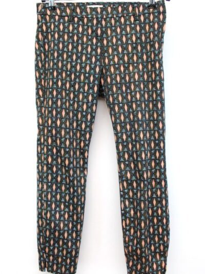 Pantalon coupe droite avec fermeture éclaire sur la gauche - sans poche - H&M taille 38 - Vêtement de seconde main - Friperie en ligne