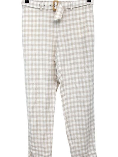 Pantalon en lin à carreaux MNG taille M Orléans - Occasion - Friperie en ligne