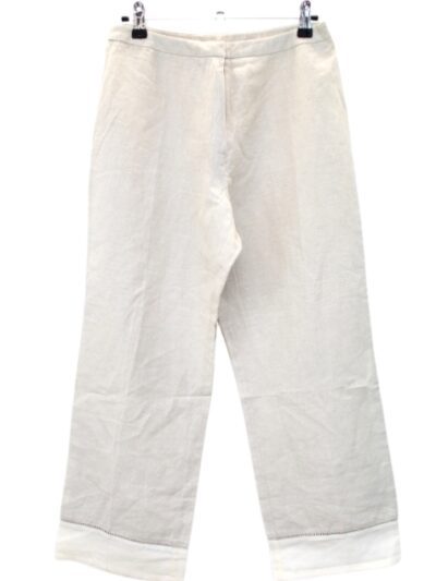 Pantalon en lin et coton Camaïeu taille 38 - seconde main - friperie