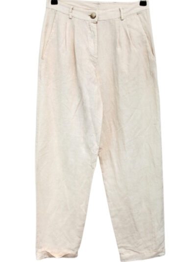 Pantalon large à pinces avec poches LA FEE MARABOUTEE taille 38 - Vêtement de seconde main - Friperie en ligne