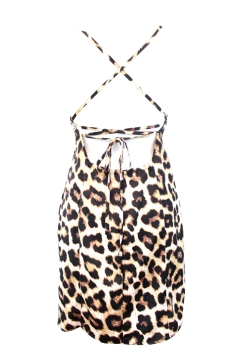 Robe courte à imprimé animal H&M taille S