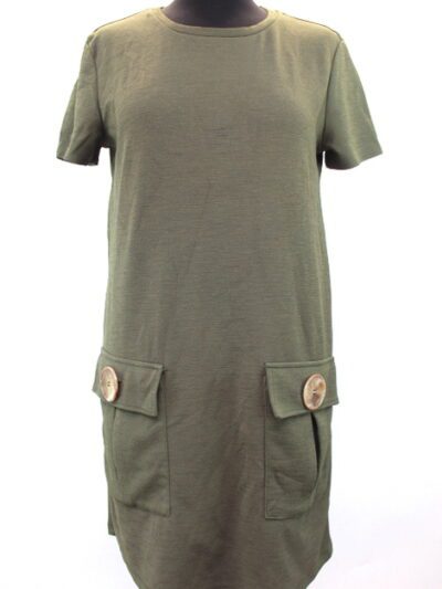 Robe droite mi-saison avec grandes poches ZARA taille S - Vêtement de seconde main - Friperie en ligne