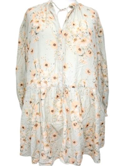 Robe droite over size avec cordon au col H&M taille 42 - Vêtement de seconde main - Friperie en ligne