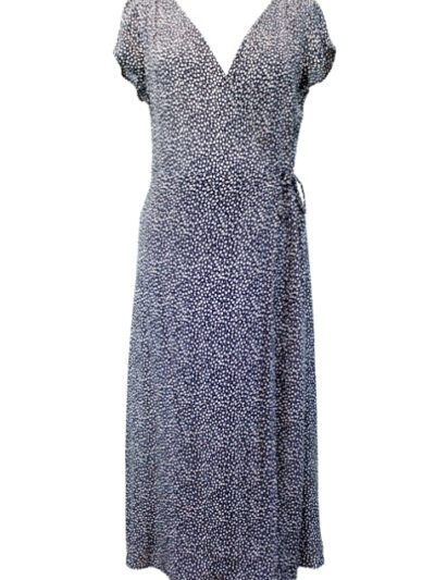 Robe longue cœur-croisé avec cordon et pression intérieure H&M taille 38 - Vêtement de seconde main - Friperie en ligne
