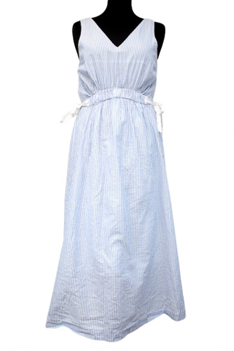 Robe longue en coton avec ceinture élastique réglable par cordons KARL MARC JOHN taille M - Vêtement de seconde main - Friperie en ligne